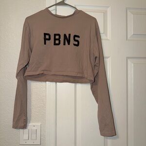 Alphalete PBNS Oversized Long Sleeve Crop Top